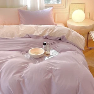 Ensemble Housse de Couette et Taie D’oreiller en Coton