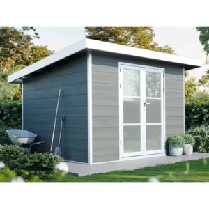Abri de Jardin Neris Gris Anthracite – Design Contemporain et Performance Fonctionnelle